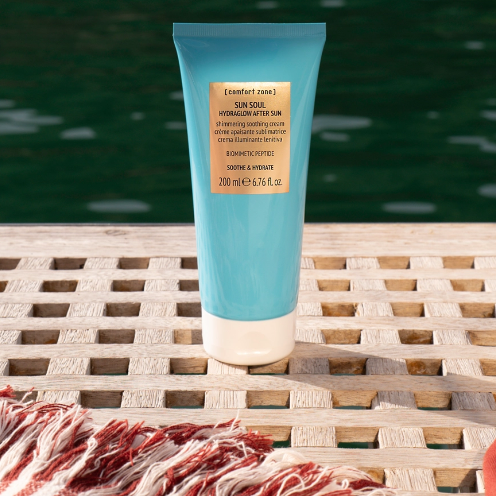COMFORT ZONE Sun Soul Hydraglow Aftersun 200ml - Зволожуючий крем після засмаги з ефектом мерехтіння - фото №3 COMFORT ZONE Sun Soul Hydraglow Aftersun 200ml - Зволожуючий крем після засмаги з ефектом мерехтіння - фото №3